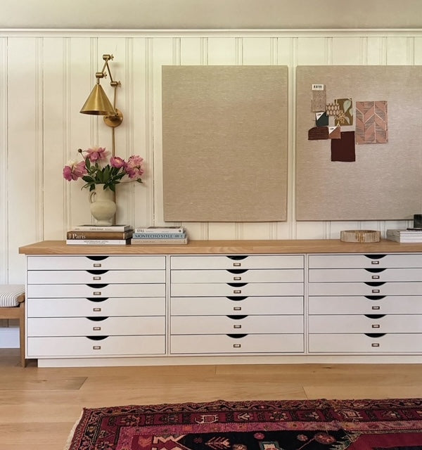 Frameless Natural Linen Pinboard